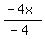 %28-4x%29%2F%28-4%29