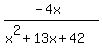 %28-4x%29%2F%28x%5E2%2B13x%2B42%29