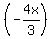 %28-4x%2F3%29