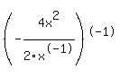 %28-4x%5E2%2F2x%5E-1%29%5E-1