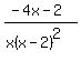 %28-4x-2%29%2F%28x%28x-2%29%5E2%29