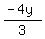 %28-4y%29%2F3