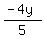 %28-4y%29%2F5