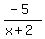 %28-5%29%2F%28x%2B2%29