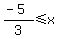 %28-5%29%2F3+%3C=+x