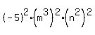 %28-5%29%5E2%28m%5E3%29%5E2%28n%5E2%29%5E2