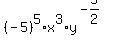 %28-5%29%5E5%2Ax%5E3%2Ay%5E%28-5%2F2%29