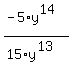 %28-5%2Ay%5E14%29%2F%2815%2Ay%5E13%29