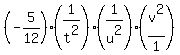 %28-5%2F12%29%281%2Ft%5E2%29%281%2Fu%5E2%29%28v%5E2%2F1%29