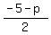 %28-5-p%29%2F2