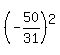 %28-50%2F31%29%5E2