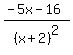 %28-5x-16%29%2F%28x%2B2%29%5E2