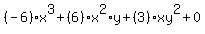 %28-6%29%2Ax%5E3%2B%286%29%2Ax%5E2%2Ay%2B%283%29%2Axy%5E2%2B0