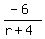 %28-6%29%2F%28r%2B4%29