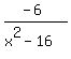 %28-6%29%2F%28x%5E2+-+16%29
