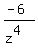 %28-6%29%2F%28z%5E4%29