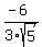%28-6%29%2F3sqrt%285%29