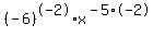 %28-6%29%5E-2%2Ax%5E%28-5%2A-2%29