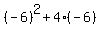 %28-6%29%5E2%2B4%2A%28-6%29