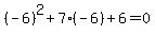 %28-6%29%5E2%2B7%28-6%29%2B6=0