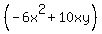 %28-6x%5E2%2B10xy%29