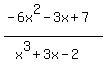 %28-6x%5E2-3x%2B7%29%2F%28x%5E3%2B3x-2%29