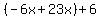 \"%28-6x+%2B+23x%29+%2B6\"
