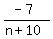 %28-7%29%2F%28n%2B10%29