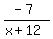 %28-7%29%2F%28x%2B12%29