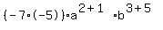 %28-7%2A-5%29a%5E%282%2B1%29b%5E%283%2B5%29