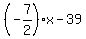 %28-7%2F2%29x+-+39