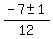 %28-7+%2B-+1%29%2F12