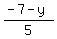 %28-7-y%29%2F5