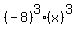 %28-8%29%5E3%28x%29%5E3