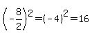 %28-8%2F2%29%5E2=%28-4%29%5E2=16