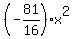 %28-81%2F16%29%2Ax%5E2