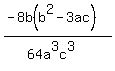 %28-8b%28b%5E2-3ac%29%29%2F%2864a%5E3c%5E3%29