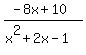 %28-8x%2B10%29%2F%28x%5E2%2B2x-1%29