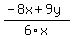 %28-8x%2B9y%29%2F6x