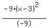 %28-9%28x+-+3%29%5E2%29%2F-9