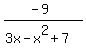 %28-9%29%2F%283x-x%5E2%2B7%29
