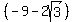%28-9-2sqrt%283%29%29