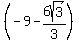%28-9-6sqrt%283%29%2F3%29