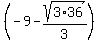 %28-9-sqrt%283%2A36%29%2F3%29