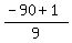 %28-90%2B1%29%2F9