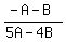 %28-A-B%29%2F%285A-4B%29