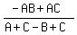 %28-AB%2BAC%29%2F%28A%2BC-B%2BC%29