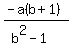 %28-a%28b+%2B+1%29%29%2F%28b%5E2-1%29+