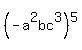 %28-a%5E2bc%5E3%29%5E5
