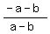 %28-a-b%29%2F%28a-b%29